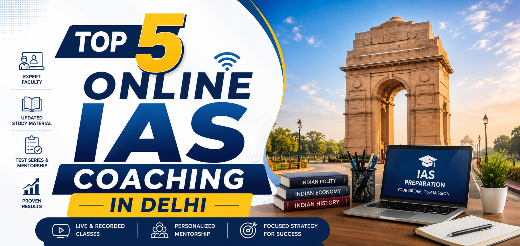 Top 5 Online IAS Coaching in Delhi